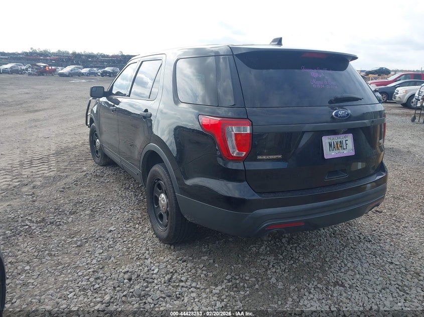 Vin: 1fm5k8ar3hgb08025, lot: 44924893, ford utility police interceptor 20173