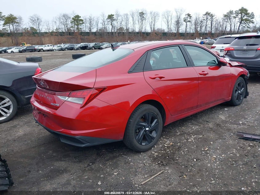 2022 Hyundai Elantra Hybrid Blue