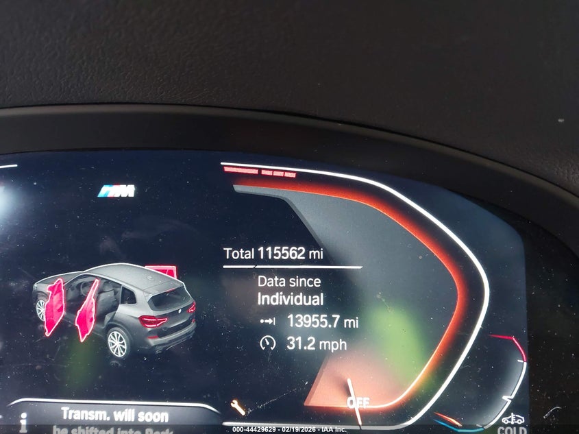 2021 BMW X3 xDrive30I VIN: 5UXTY5C04M9F91662 Lot: 44429629