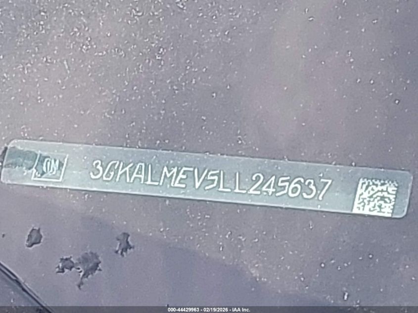 2020 GMC Terrain Fwd Sle VIN: 3GKALMEV5LL245637 Lot: 44429963