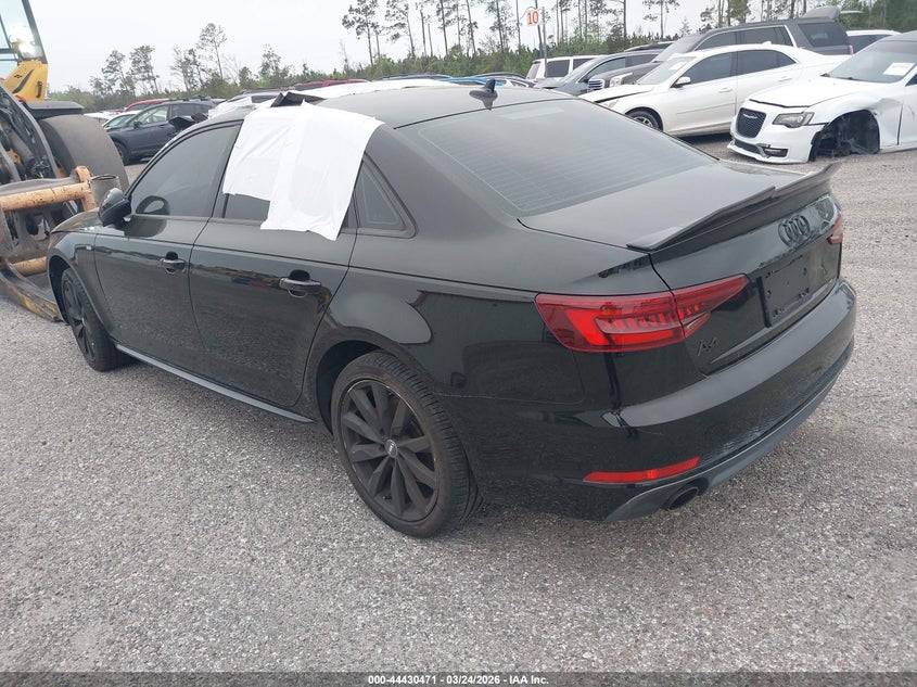 Vin: waukmaf49ja157127, lot: 44927111, audi a4 2.0t tech ultra premium/2.0t ultra premium 20183