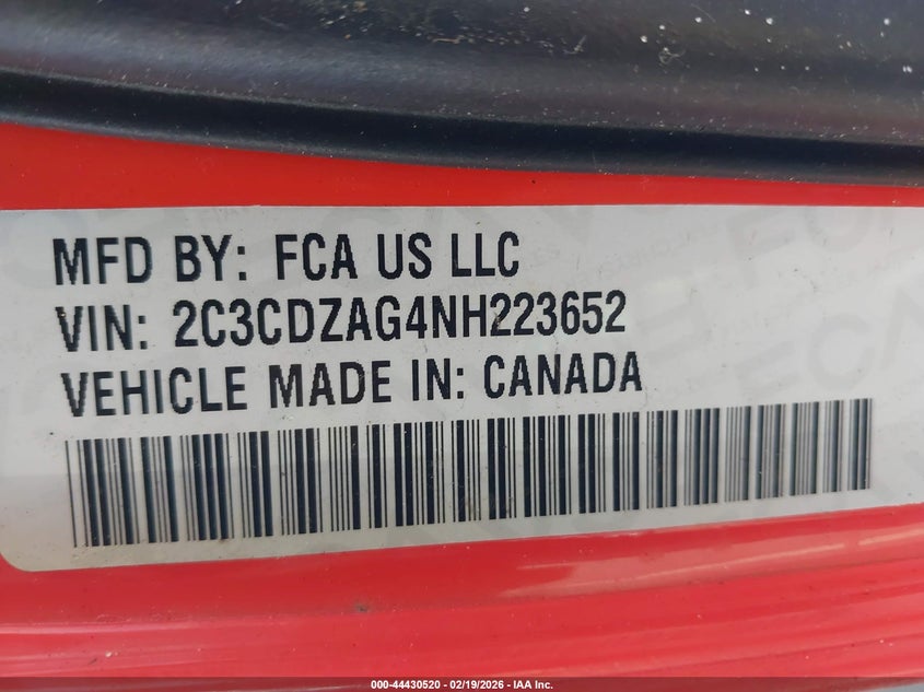 2022 DODGE CHALLENGER COUPE 3.6L V-6 DOHC, VVT, 303HP