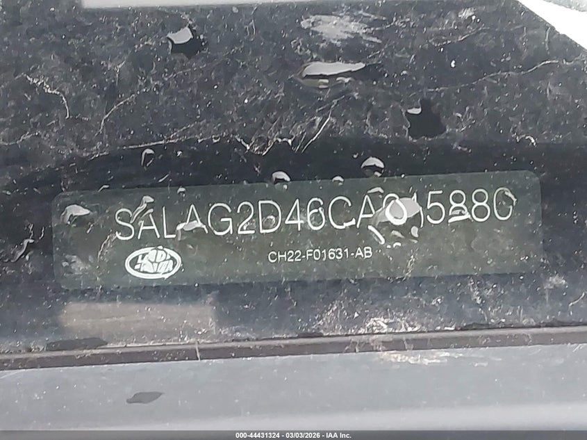 2012 Land Rover Lr4 VIN: SALAG2D46CA615880 Lot: 44431324