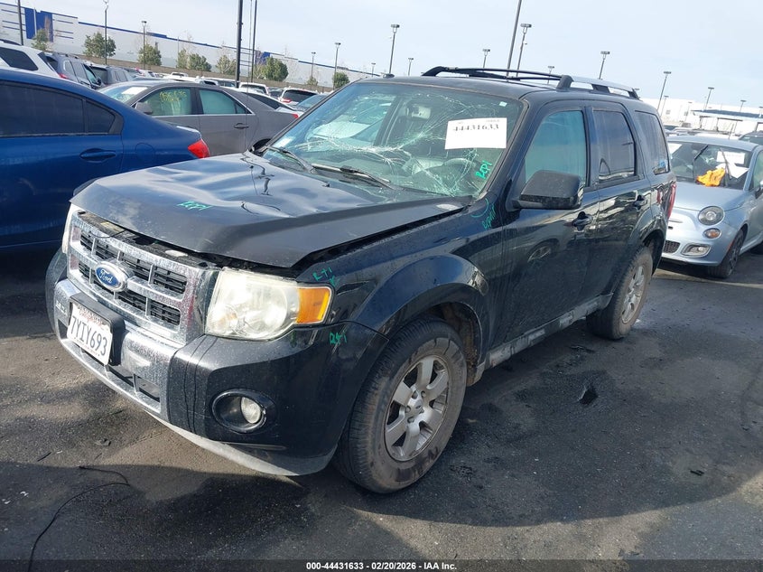 2012 Ford Escape 2.5 Limited black Lot 111044431633 Vin 1FMCU0E70CKB67633