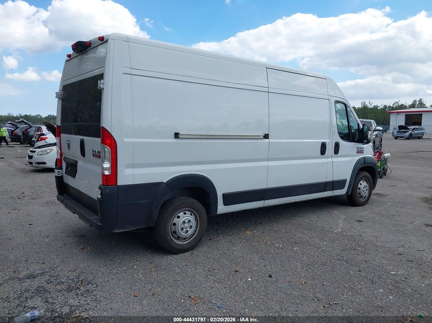 Vin: 3c6ervdg8me508642, lot: 44928437, ram promaster 2500 high roof 159 wb 20214