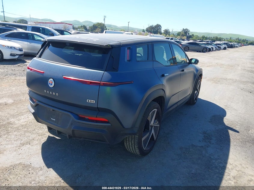 Vin: vcf1zbu29pg005717, lot: 44928469, fisker ocean one 20234