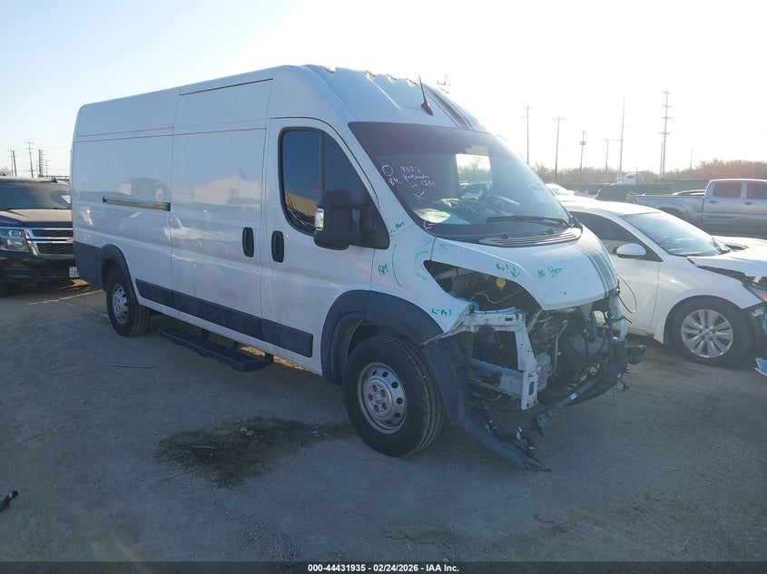 Vin: 3c6mrvjgxpe505388, lot: 44928575, ram promaster 3500 cargo van high roof 159 wb ext 2023 img_1
