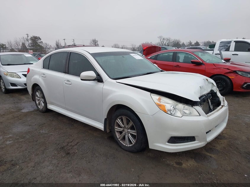 2012 Subaru LEGACY 2.5 2.5I Premium white Lot 111044431992 Vin 4S3BMBC65C3041588