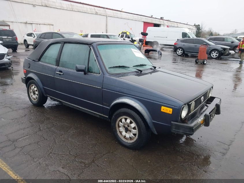 1985 Volkswagen Golf Cabriolet Dlx