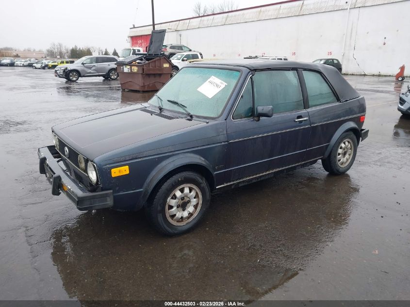 1985 Volkswagen Golf Cabriolet Dlx