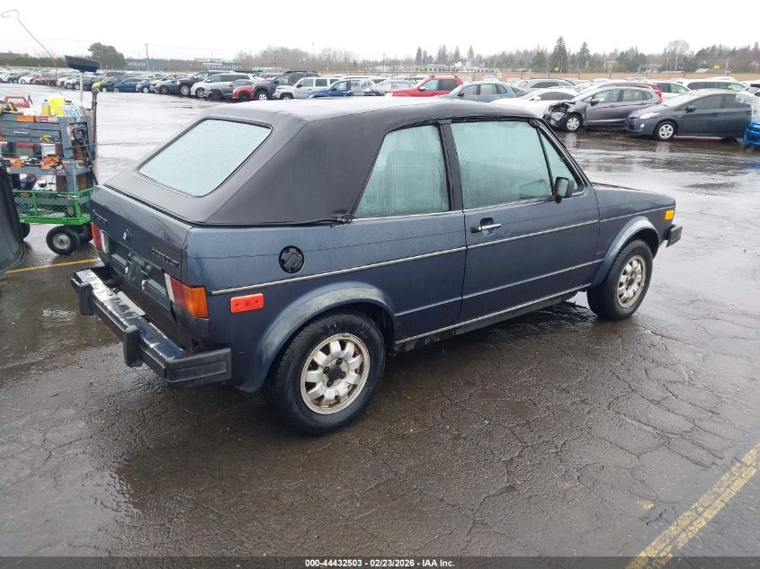 1985 Volkswagen Golf Cabriolet Dlx