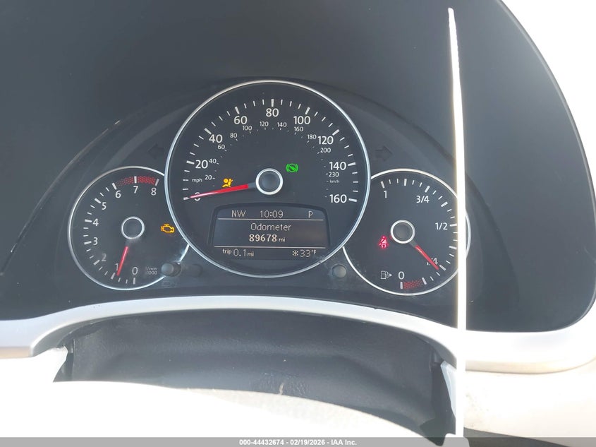 2012 Volkswagen Beetle 2.5L VIN: 3VWJP7AT3CM656189 Lot: 44432674