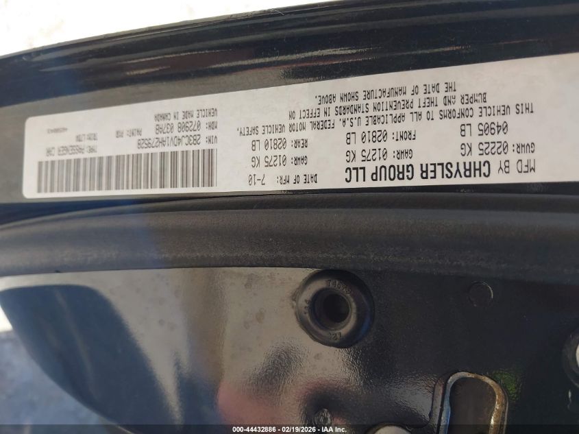 2010 Dodge Challenger Se VIN: 2B3CJ4DV1AH279528 Lot: 44432886