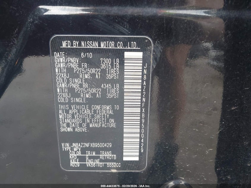 2011 Infiniti Qx56 #9