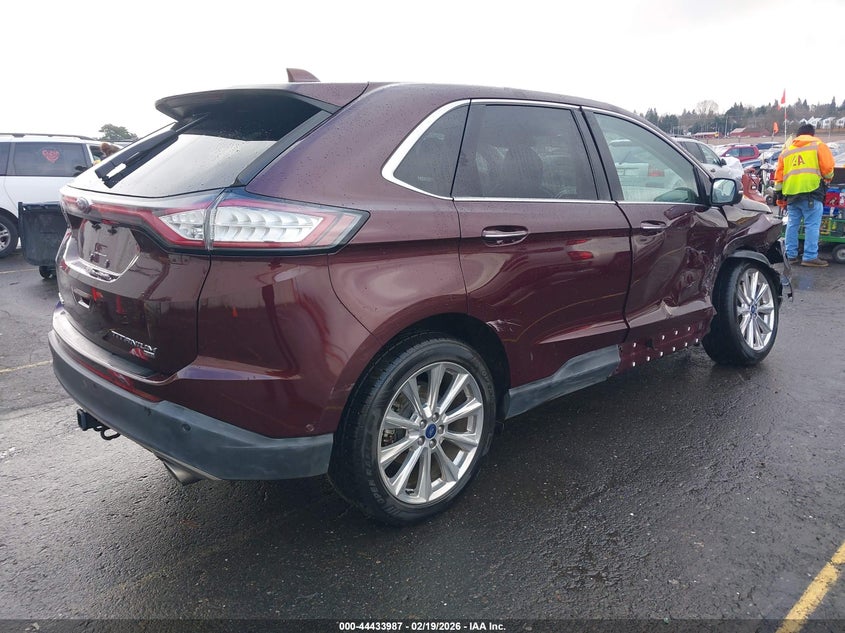 Vin: 2fmpk4k87jbc47787, lot: 44930627, ford edge titanium 20184