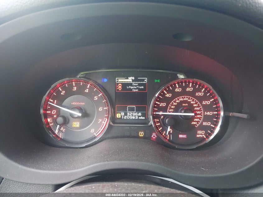 2015 Subaru Wrx VIN: JF1VA1A61F9835515 Lot: 44434333