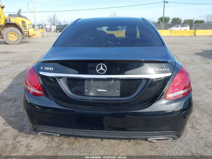 2018 Mercedes-Benz C 300 4Matic VIN: 55SWF4KB6JU276134 Lot: 44435002
