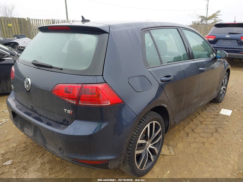 2017 Volkswagen Golf Tsi S 4-Door/Tsi Se 4-Door/Tsi Sel 4-Door/Tsi Wolfsburg Edition 4-Door