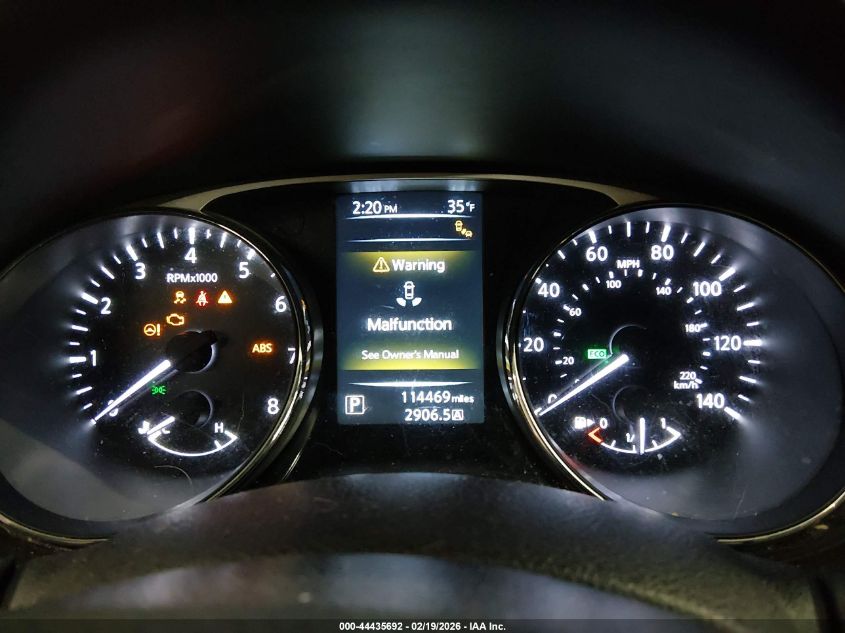 2016 Nissan Rogue Sv VIN: 5N1AT2MV5GC815599 Lot: 44435692