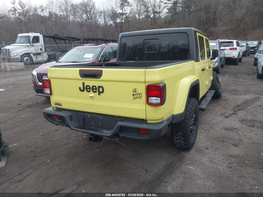 Vin: 1c6hjtag0pl508076, lot: 44932402, jeep gladiator willys sport 4x4 20234