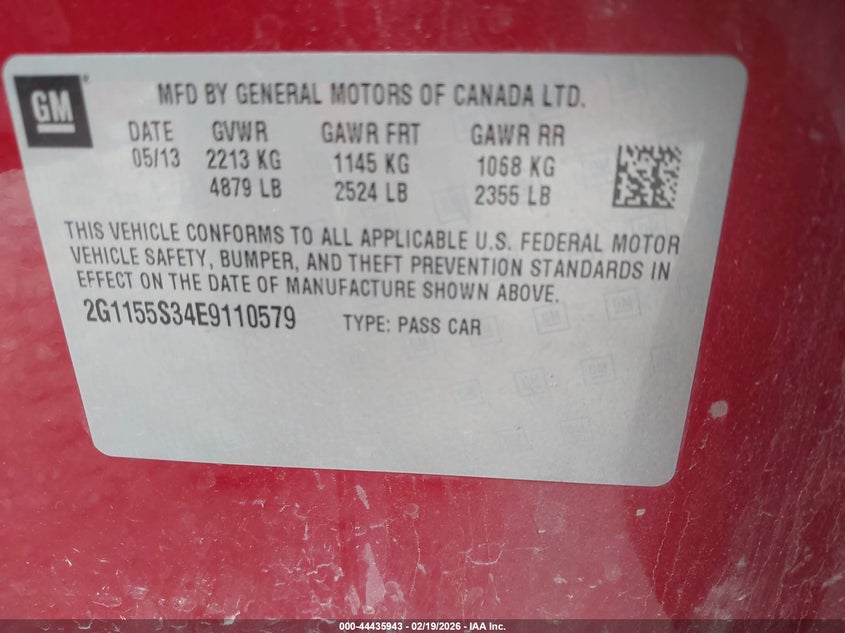 2014 CHEVROLET IMPALA SEDAN 3.6L V-6 DI, DOHC, VVT, 305HP
