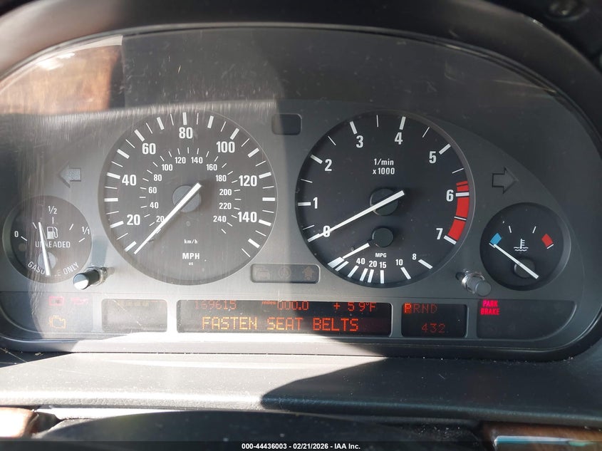 2000 BMW 740Il VIN: WBAGH8347YDP11460 Lot: 44436003