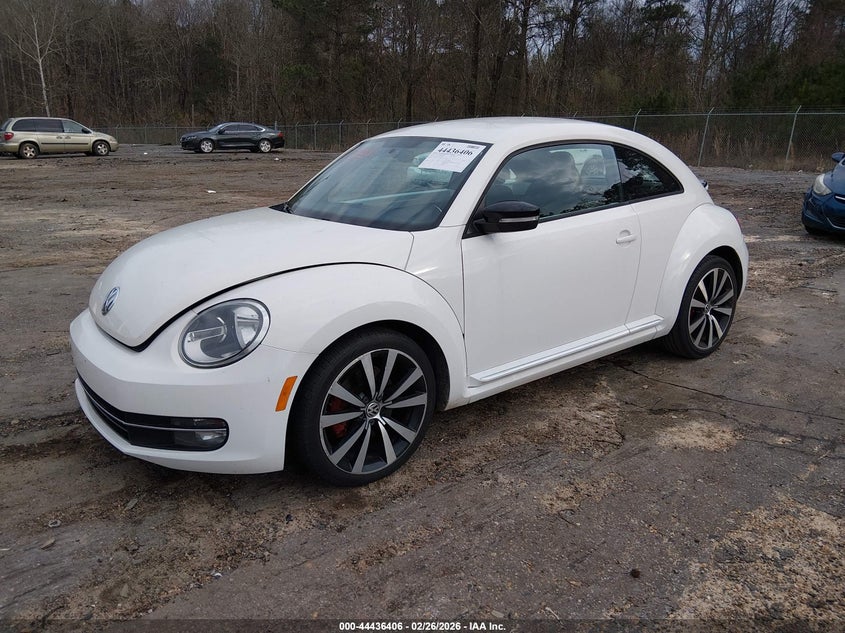 2012 Volkswagen Beetle 2.0 2.0T Turbo Launch Edition white Lot 111044436406 Vin 3VWVA7AT5CM605344