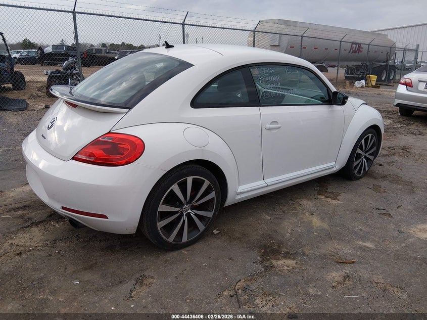 2012 Volkswagen Beetle 2.0 2.0T Turbo Launch Edition white Lot 111044436406 Vin 3VWVA7AT5CM605344