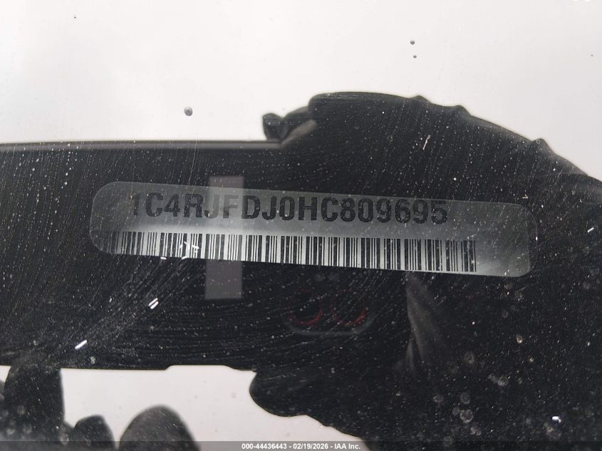 2017 Jeep Grand Cherokee Srt 4X4 VIN: 1C4RJFDJ0HC809695 Lot: 44436443