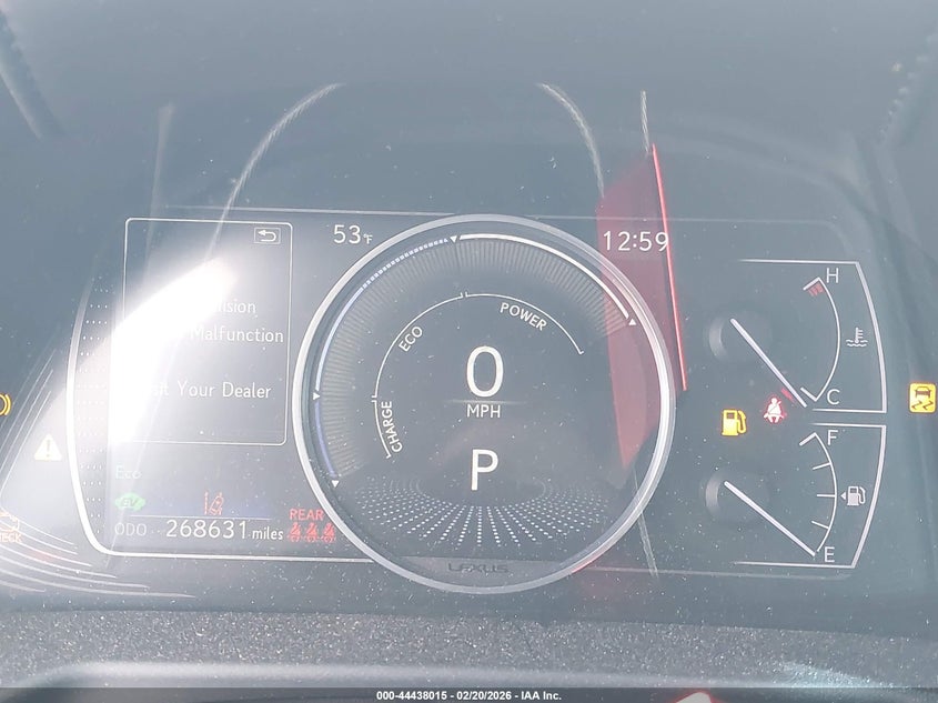 2020 Lexus Es 300H VIN: 58AC21B16LU006552 Lot: 44438015