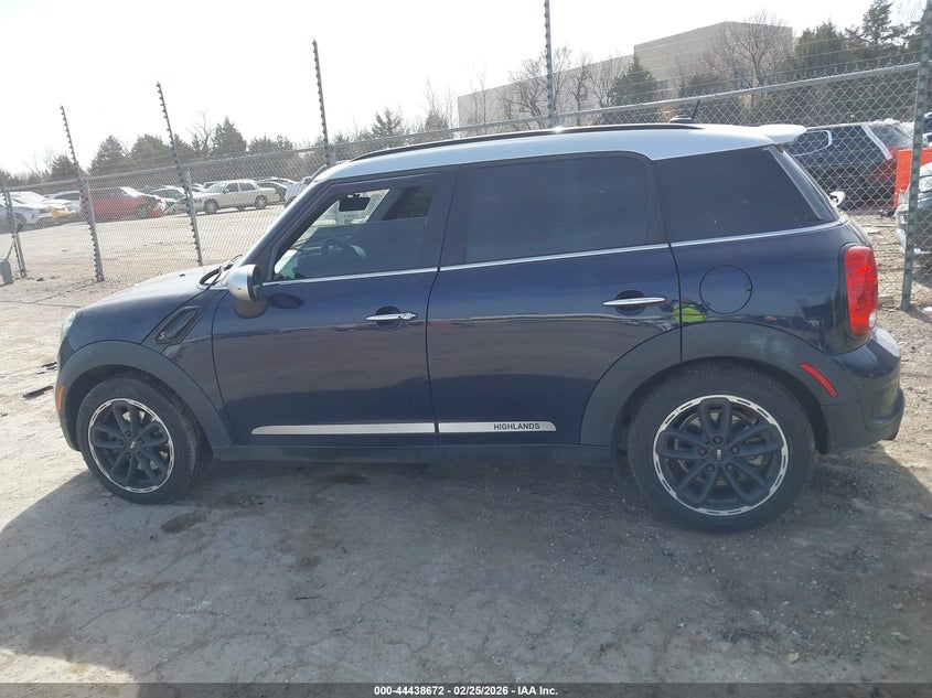2016 Mini Countryman Cooper S VIN: WMWZC3C59GWT10997 Lot: 44438672
