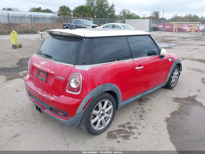 Vin: wmwsv3c54bty12886, lot: 44935534, mini cooper s 20114