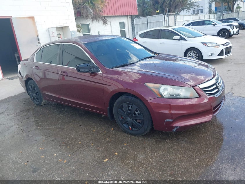 2012 Honda Accord 2.4 2.4 Lx red Lot 111044438958 Vin 1HGCP2F35CA089599