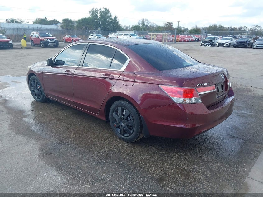 2012 Honda Accord 2.4 2.4 Lx red Lot 111044438958 Vin 1HGCP2F35CA089599