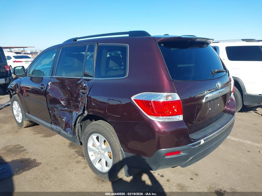 2012 Toyota Highlander 3.5 Se V6 brown Lot 111044440558 Vin 5TDBK3EH2CS143245