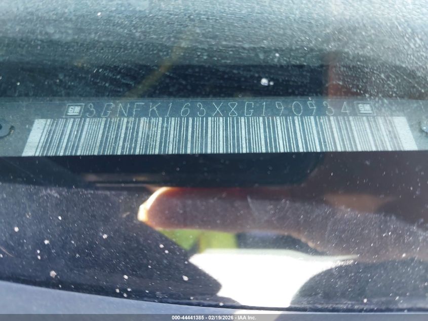 2008 Chevrolet Suburban 1500 Lt VIN: 3GNFK163X8G190934 Lot: 44441385