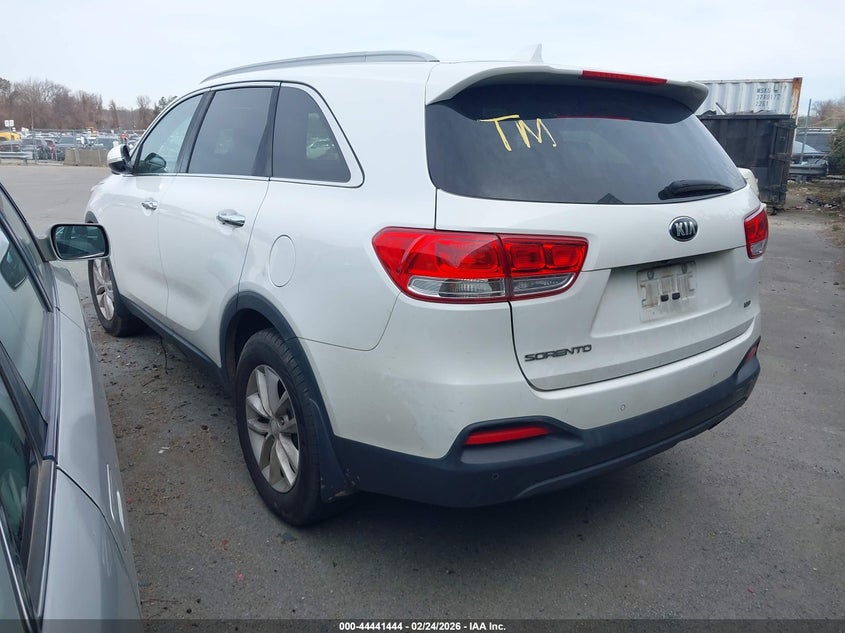 Vin: 5xypg4a38hg289953, lot: 44938098, kia sorento 2.4l lx 20173