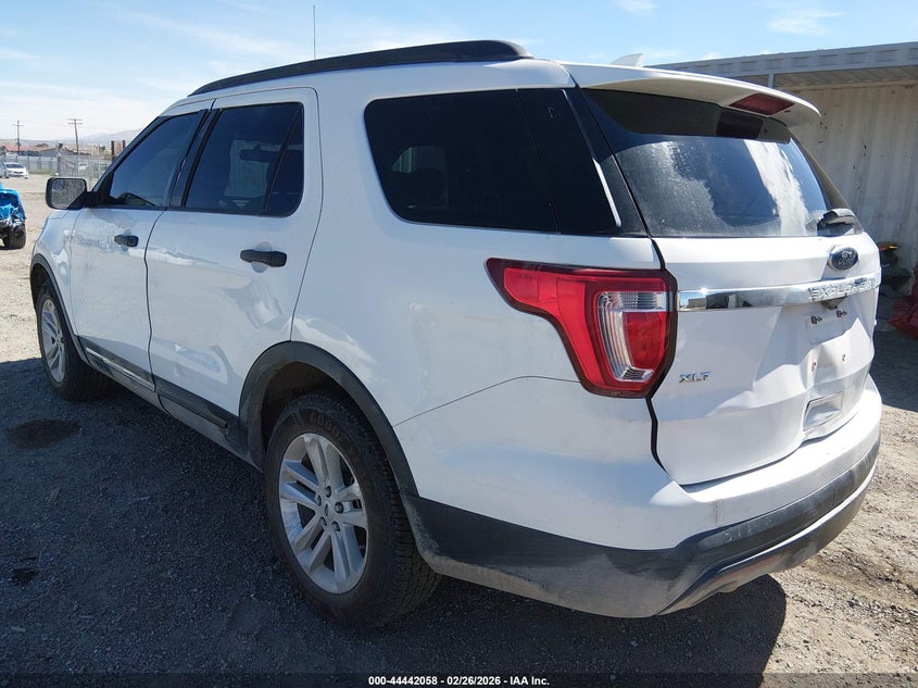 2017 Ford Explorer 3.5 white Lot 111044442058 Vin 1FM5K8B86HGC14930