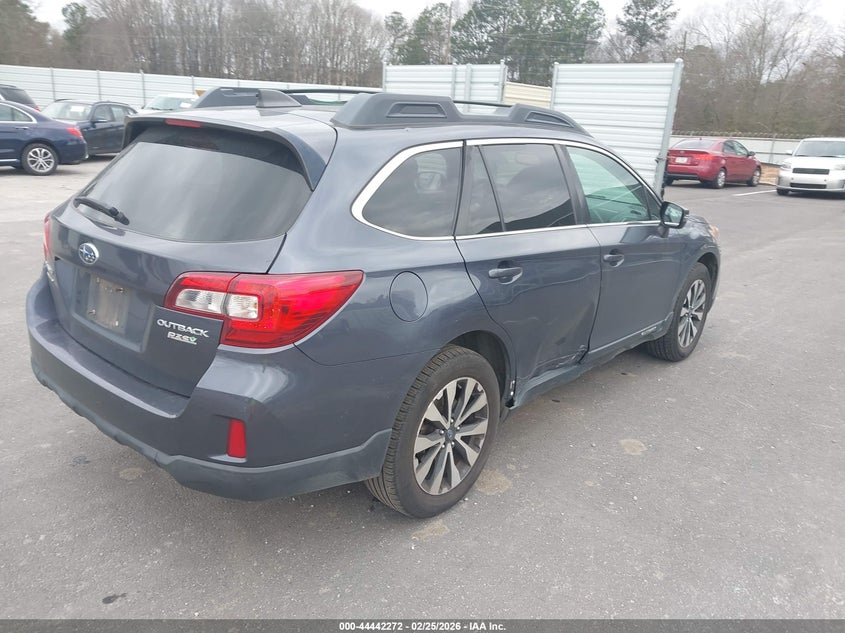 Vin: 4s4bsakc3h3398584, lot: 44938925, subaru outback 2.5i limited 20174