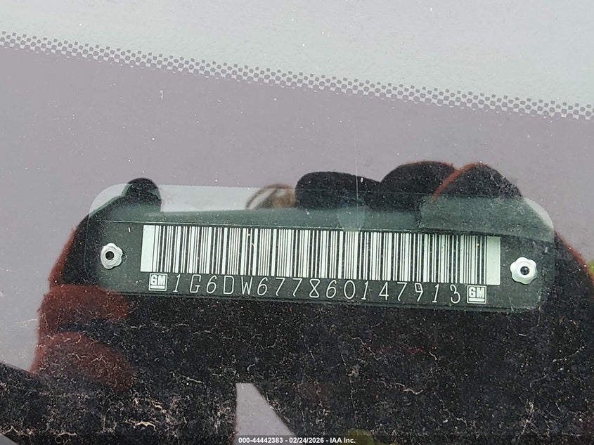 2006 Cadillac Sts V6 VIN: 1G6DW677860147913 Lot: 44442383