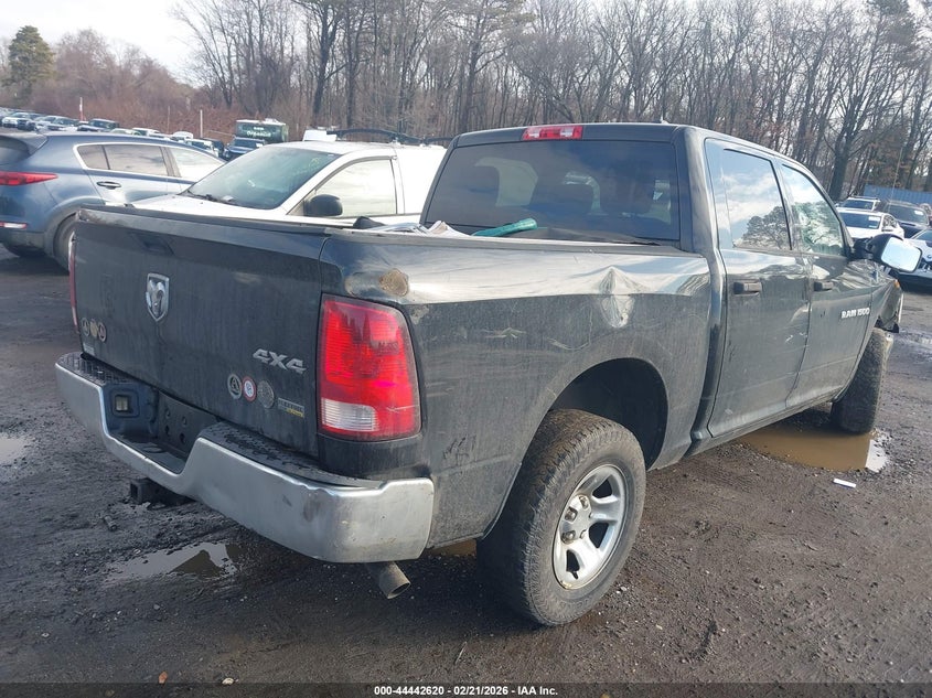 2012 Ram 1500 4.7 Ram St black Lot 111044442620 Vin 1C6RD7KP2CS247647