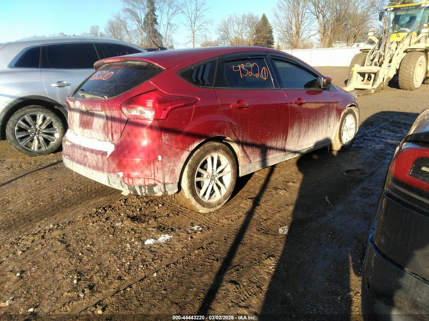 Vin: 1fadp3k23fl200297, lot: 44939873, ford focus se 20154