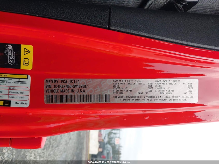 2024 Jeep Wrangler 4Xe Sport S 4Xe VIN: 1C4RJXN66RW162087 Lot: 44443298