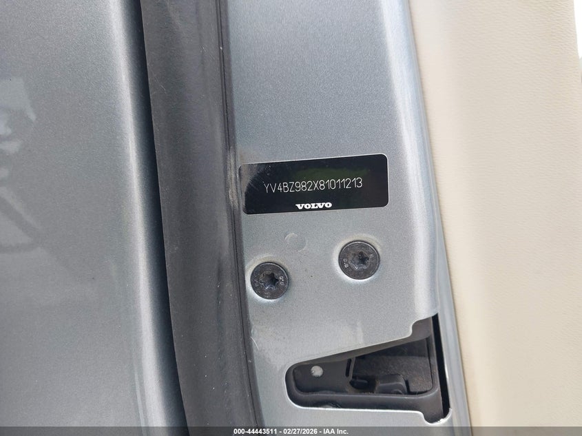 2008 Volvo Xc70 3.2 VIN: YV4BZ982X81011213 Lot: 44443511