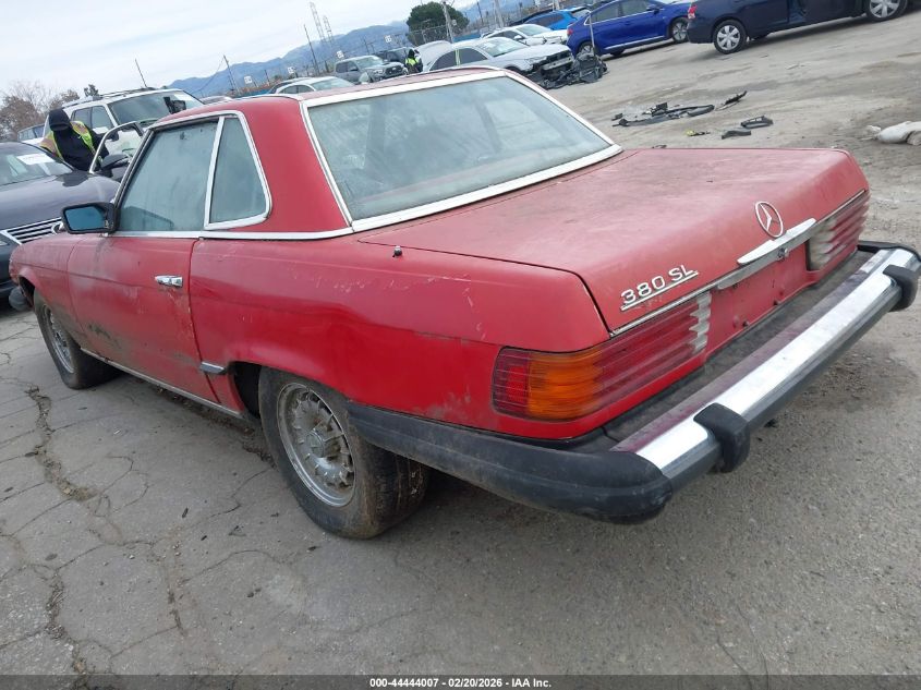 1984 Mercedes-Benz 380 Sl