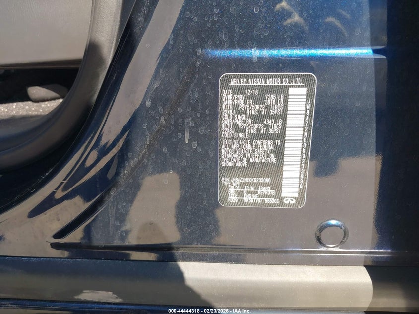 2019 Infiniti Qx80 Limited VIN: JN8AZ2NE0K9233096 Lot: 44444318