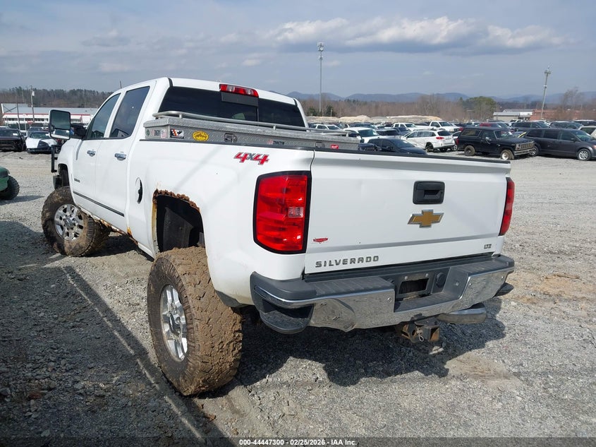 2015 Chevrolet Silverado 3500Hd Ltz white Lot 111044447300 Vin 1GC4K0E81FF146990