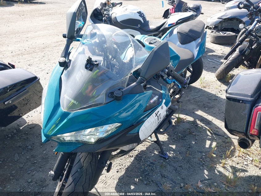 2021 Kawasaki Ex400 VIN: JKAEXKH11MDAA9744 Lot: 44447488