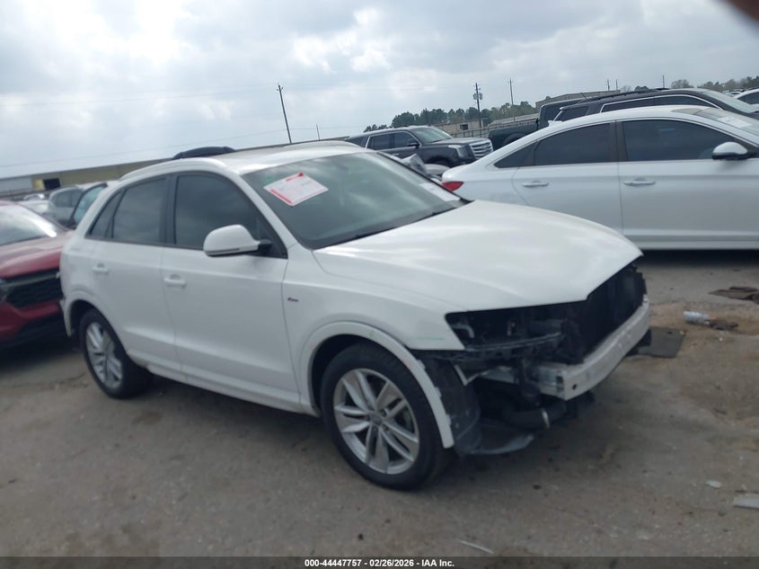 2018 Audi Q3 2.0 2.0T Premium/2.0T Sport Premium white Lot 111044447757 Vin WA1BCCFS4JR026540