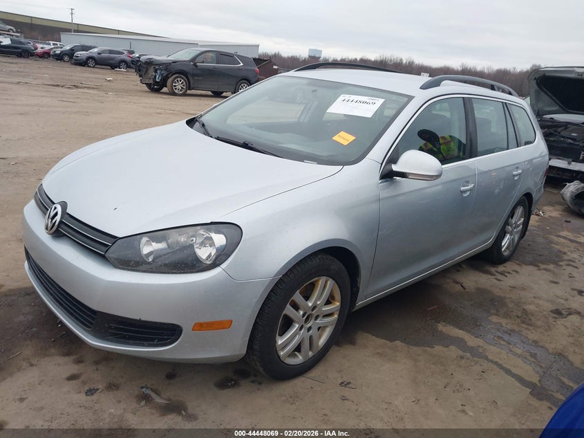 2012 Volkswagen Jetta 2.0 Sportwagen 2.0L Tdi silver Lot 111044448069 Vin 3VWML7AJ7CM683936